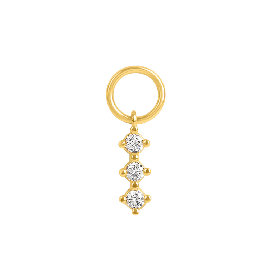 Charm Trilogy Toujours Oro Giallo Cubic Zirconia - Orecchini Componibili Donna | Stroili