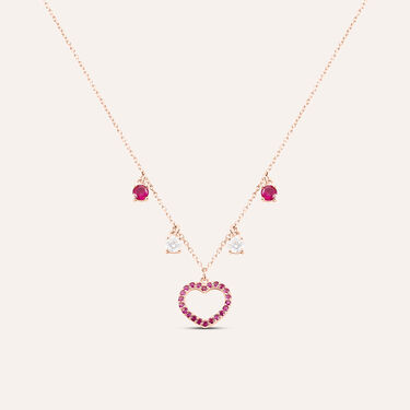 Collana Silver Rainbow Argento Rosa Cubic Zirconia