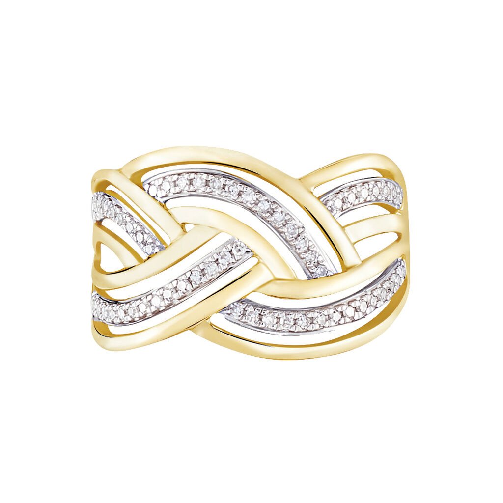 Anello Fascia Sophia Oro Giallo Diamante - Anelli con Pietre Donna | Stroili