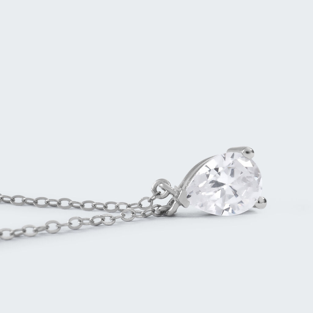 Collana Punto Luce Silver Elegance Argento Rodiato Cubic Zirconia - Collane Punto Luce Donna | Stroili