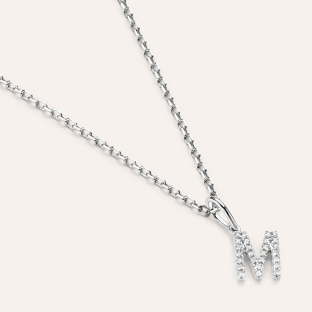 Pendente Sophia Oro Bianco Diamante - Ciondoli Donna | Stroili
