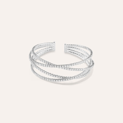 Bangle Romantic Shine Metallo Cristallo - Bracciali Rigidi Donna | Stroili