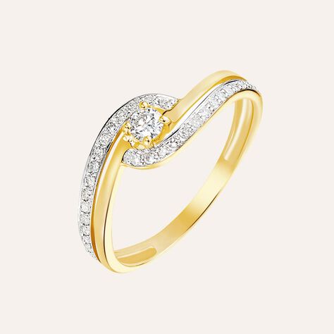 Anello Solitario Sophia Oro Giallo Diamante - Anelli con Pietre Donna | Stroili