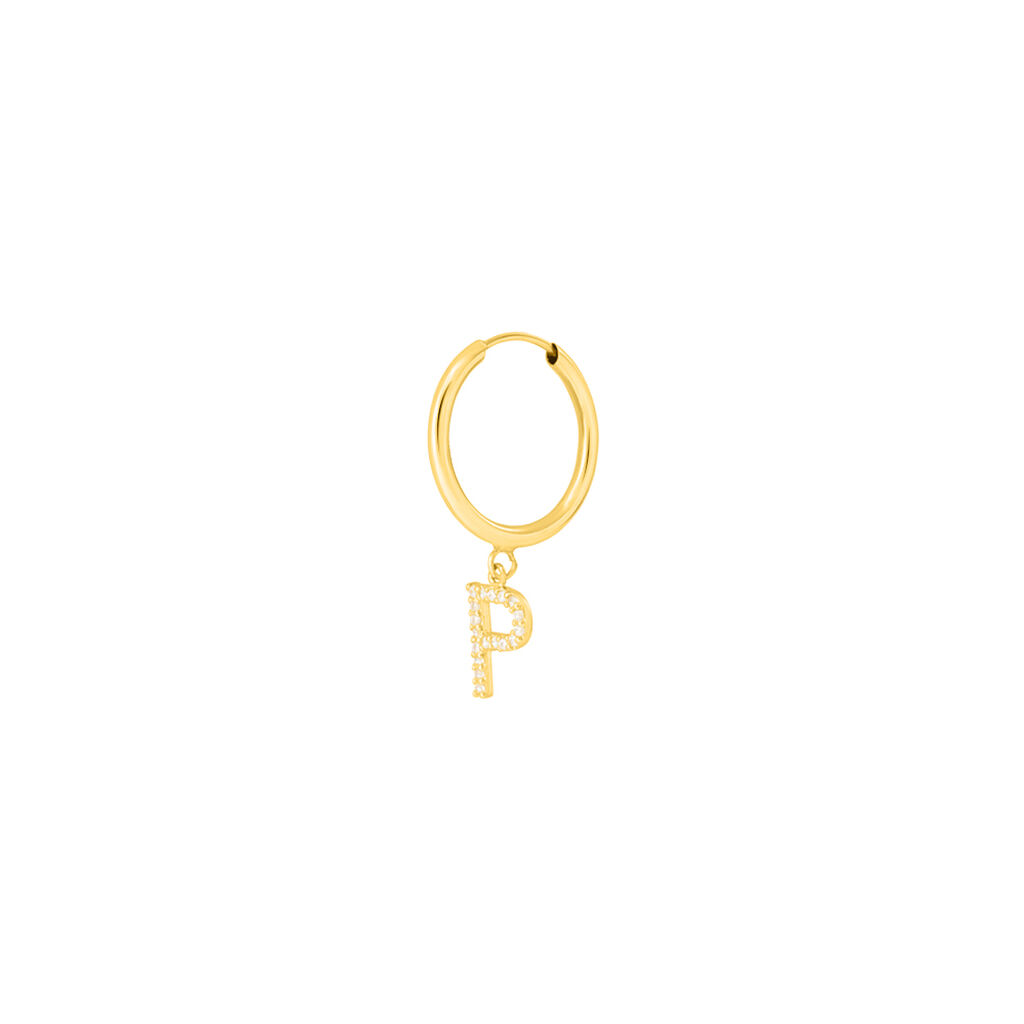 Mono Orecchino A Cerchio Toujours Oro Giallo Cubic Zirconia - Mono Orecchino Donna | Stroili