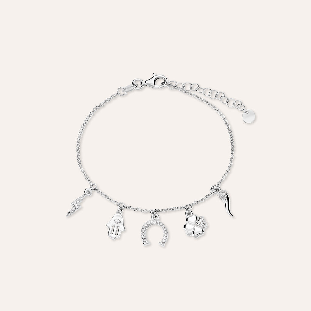 Bracciale Silver Moments Argento Rodiato Cubic Zirconia - Bracciali Amicizia Donna | Stroili