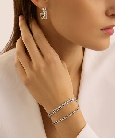 Bracciale Tennis Aura Acciaio Cubic Zirconia
