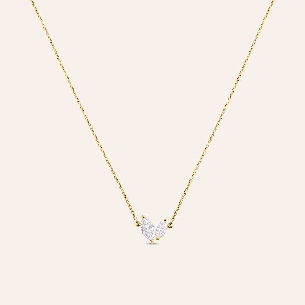 Collana Diamade Glam Oro Giallo Diamante Lab-Grown