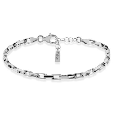 Bracciale Catena Gentleman Argento Rodiato - Bracciali Uomo | Stroili