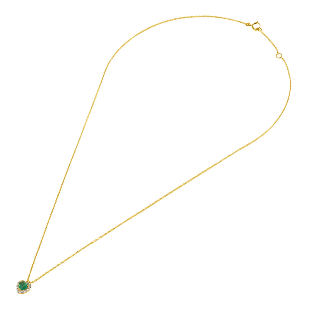 Collana Charlotte Oro Giallo Smeraldo Diamante - Collane Donna | Stroili