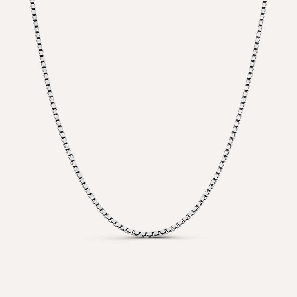 Catenina Gentleman Argento Rodiato