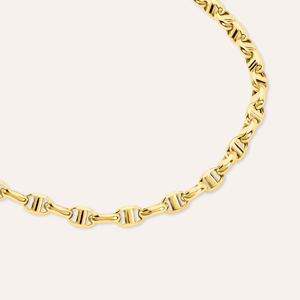 Bracciale Catena Oro Uomo Oro Giallo