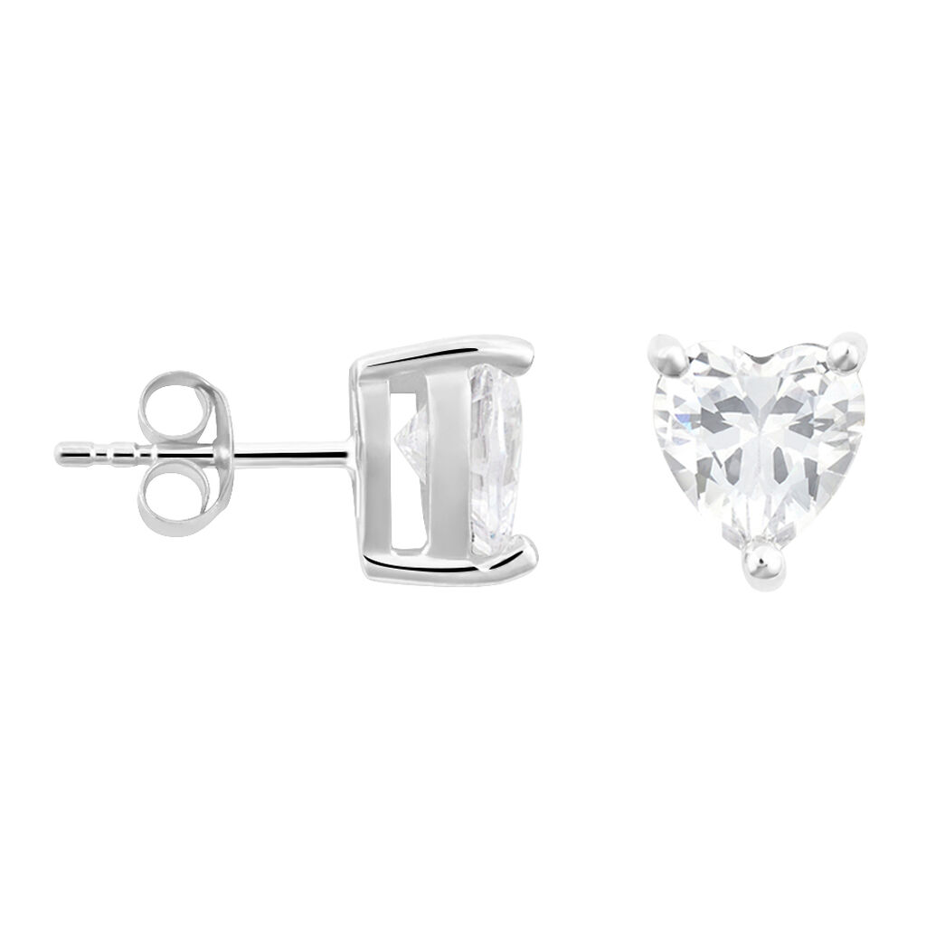 Orecchini Lobo Punto Luce Silver Elegance Argento Rodiato Cubic Zirconia - Orecchini a Lobo Donna | Stroili