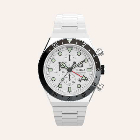 Orologio Al Quarzo Timex Q Timex Gmt Chronograph Tw2v69900 - Orologi con Datario Uomo | Stroili