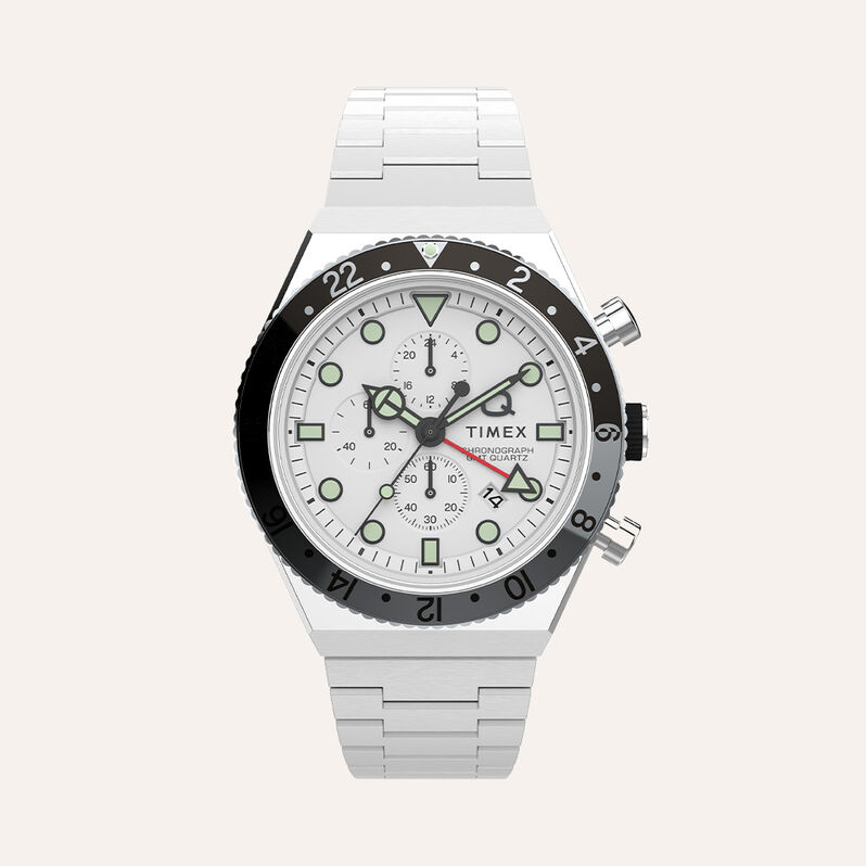 Orologio Al Quarzo Timex Q Timex Gmt Chronograph Tw2v69900 - Orologi con Datario Uomo | Stroili