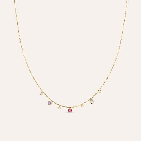 Collana Amélie Oro Giallo Topazio Quarzo Cubic Zirconia - Collane Donna | Stroili