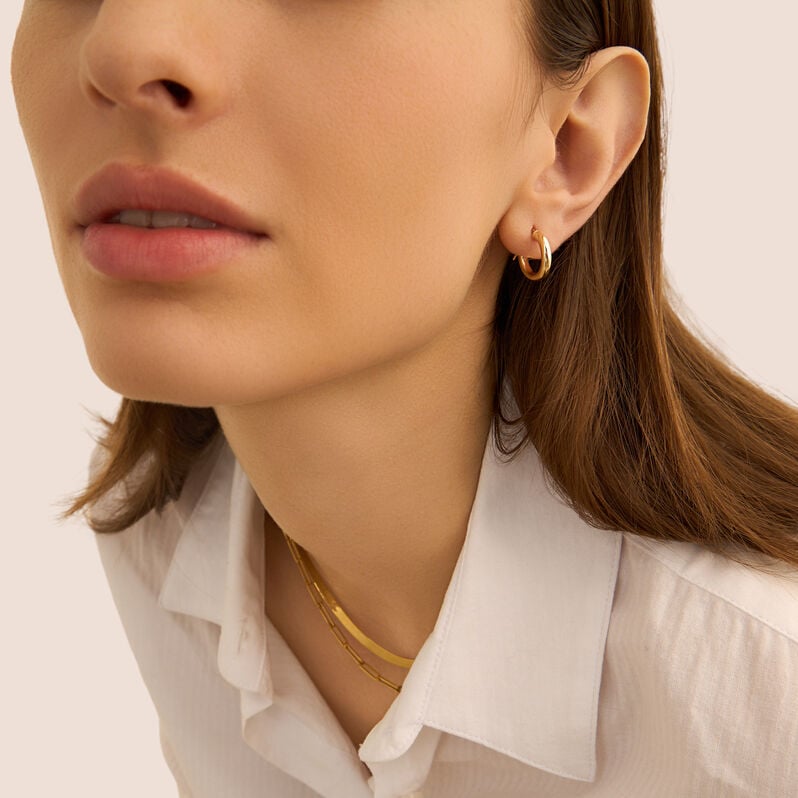 Orecchini A Cerchio Toujours Oro Giallo - Orecchini a Cerchio Donna | Stroili