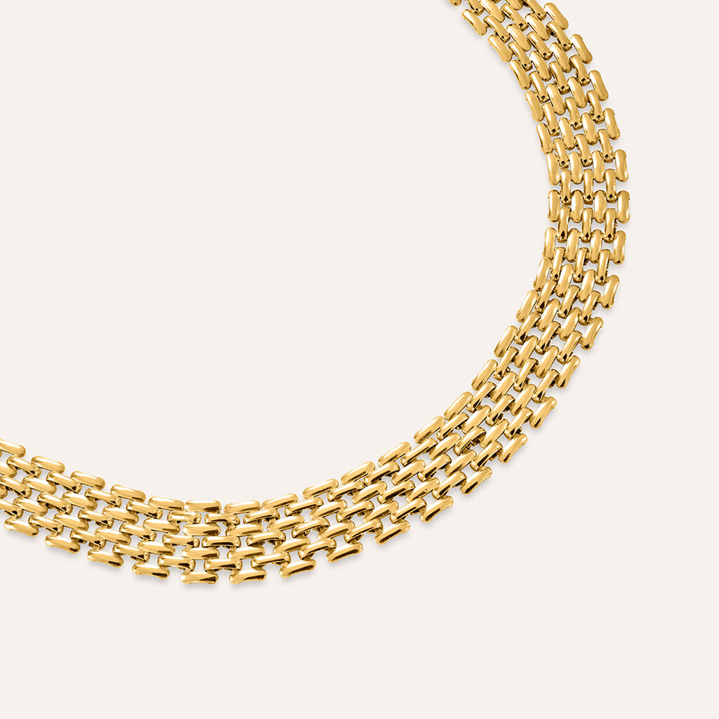 Collana Panther Chain Lady Code Acciaio Dorato - Collane Donna | Stroili