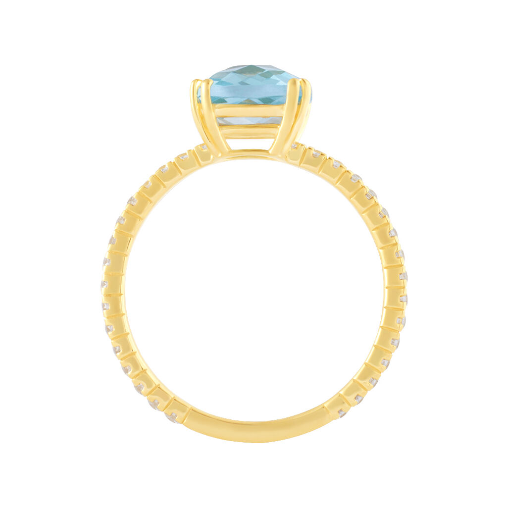 Anello Solitario Amélie Oro Giallo Topazio Cubic Zirconia - Anelli con Pietre Donna | Stroili