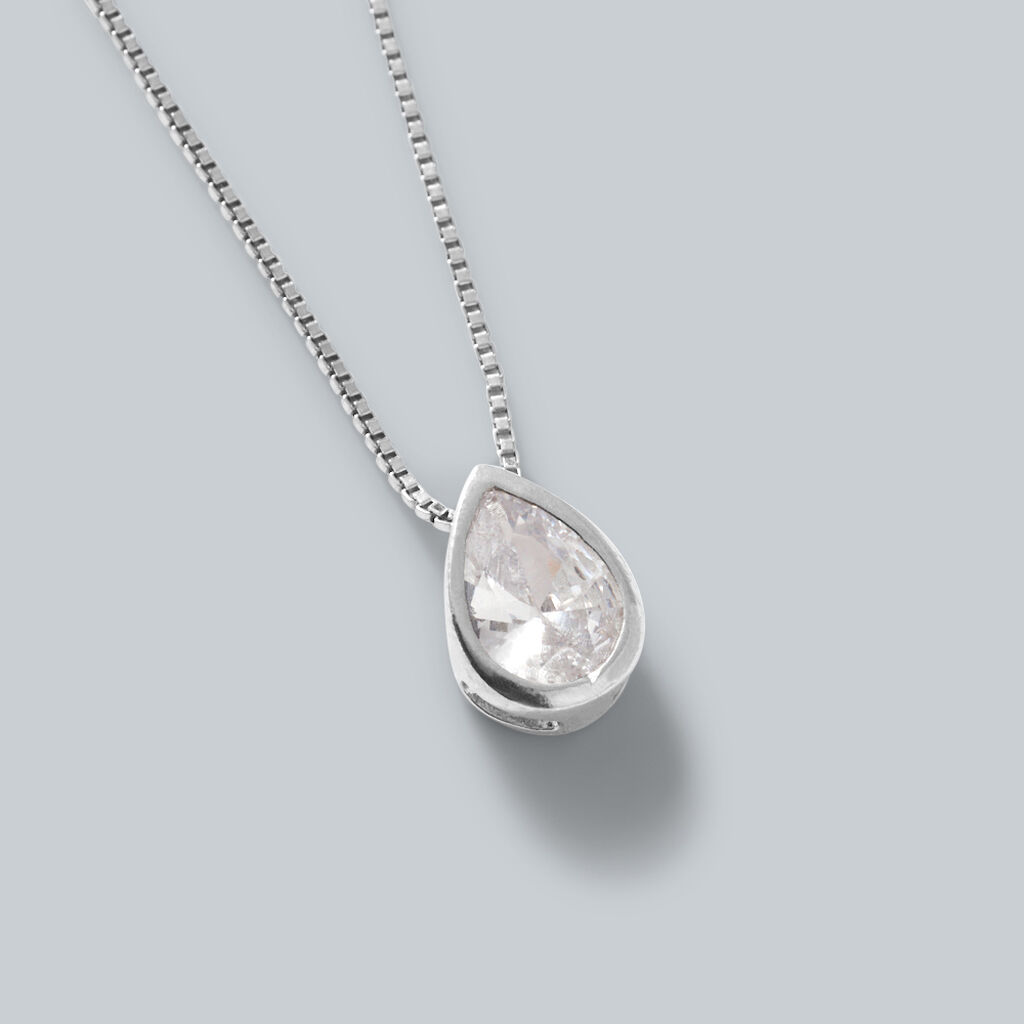 Collana Silver Elegance Argento Rodiato Cubic Zirconia - Collane Donna | Stroili
