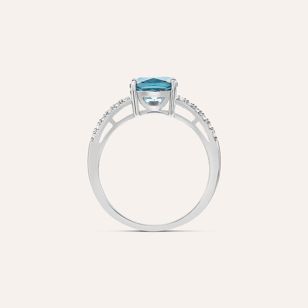 Anello Solitario Silver Rainbow Argento Rodiato Cubic Zirconia - Anelli con Pietre Donna | Stroili