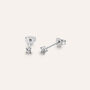 Orecchini Lobo Punto Luce Silver Elegance Argento Rodiato Cubic Zirconia