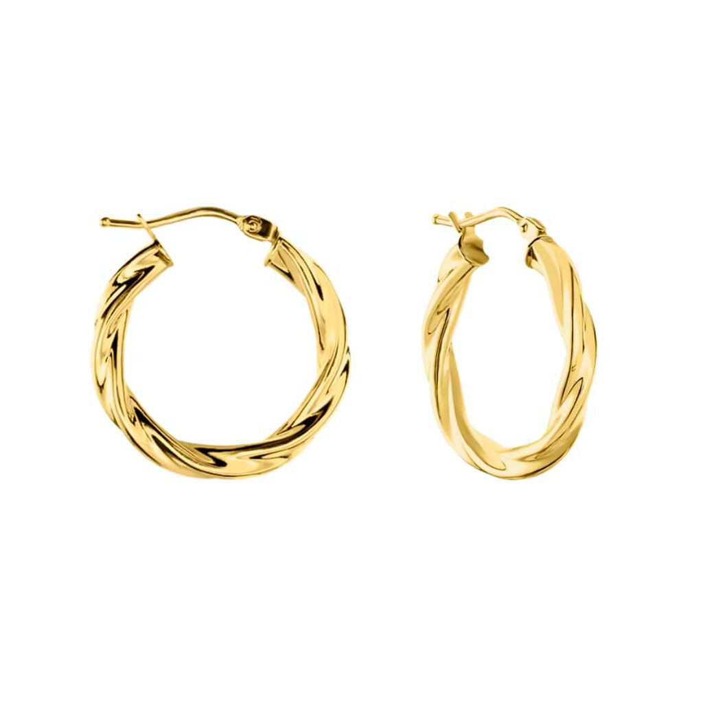 Orecchini A Cerchio Gold Essence Oro Giallo - Orecchini a Cerchio Donna | Stroili