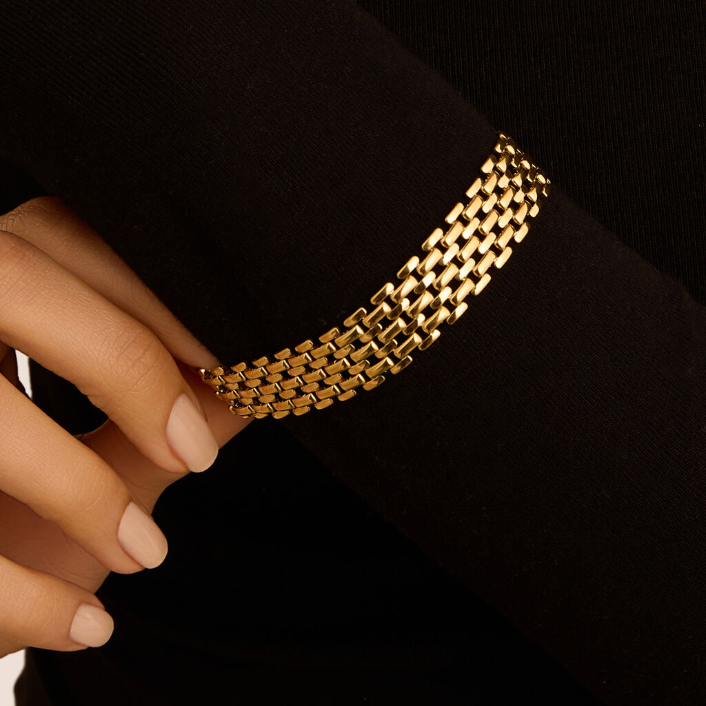 Bracciale Panther Chain Radiance Acciaio Dorato