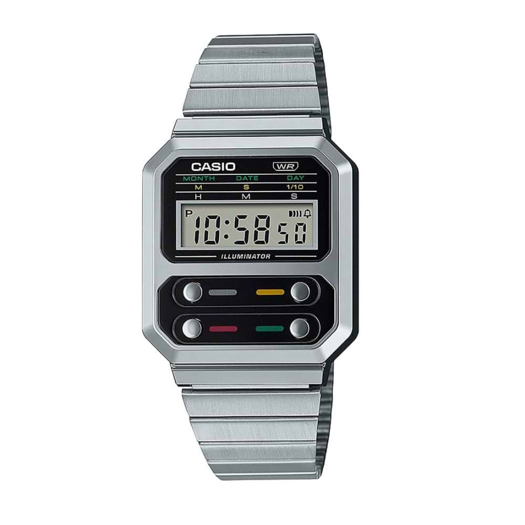 Orologio Al Quarzo Casio Vintage Vintage Revival A100we-1aef - Orologi con Datario Unisex | Stroili
