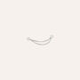 Doppia Catenina Veneziana per Piercing Bon Ton Oro Bianco 2.5cm