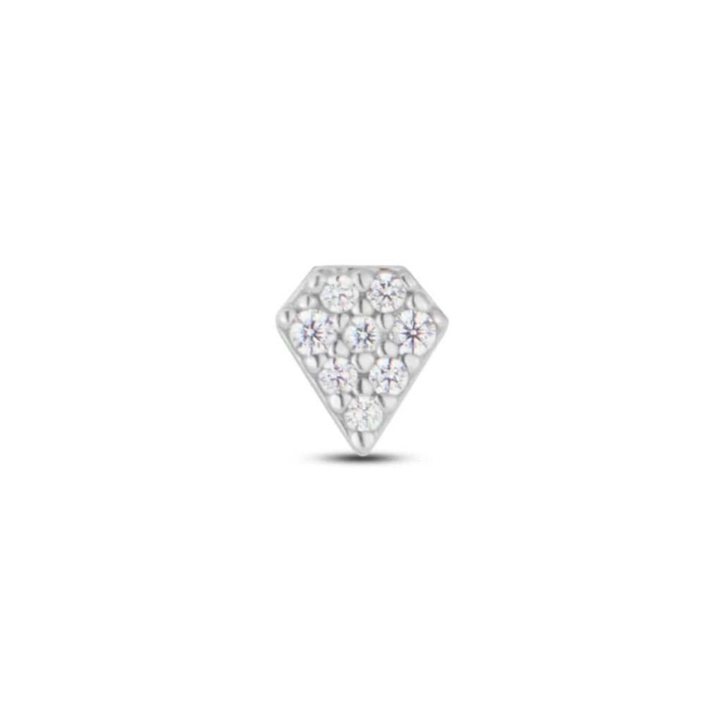 Piercing Orecchio Bon Ton Oro Bianco Cubic Zirconia - Piercing Orecchio Donna | Stroili