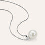 Collana Silver Pearls Argento Rodiato Perla sintentica Cubic Zirconia