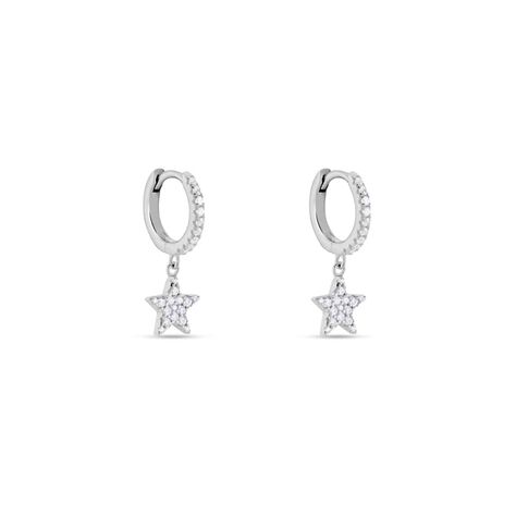 Orecchini A Cerchio Silver Moments Argento Rodiato Cubic Zirconia - Orecchini a Cerchio Donna | Stroili