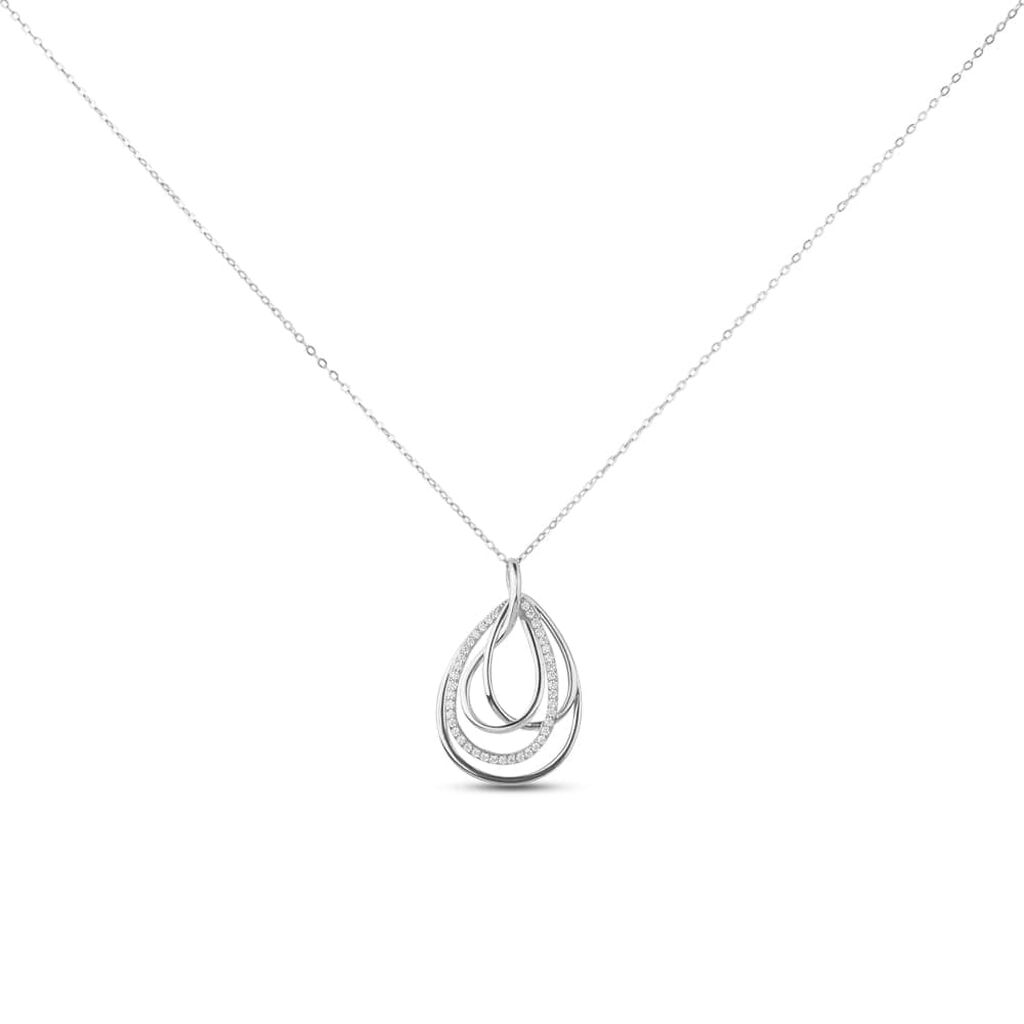 Collana Silver Shine Argento Bicolore Bianco / Rosa Cubic Zirconia - Collane Donna | Stroili