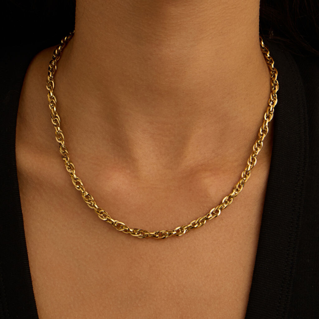 Collana Radiance Acciaio Dorato