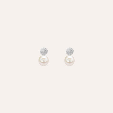 Orecchini Lobo Silver Pearls Argento Rodiato Perla sintentica - Orecchini a Lobo Donna | Stroili