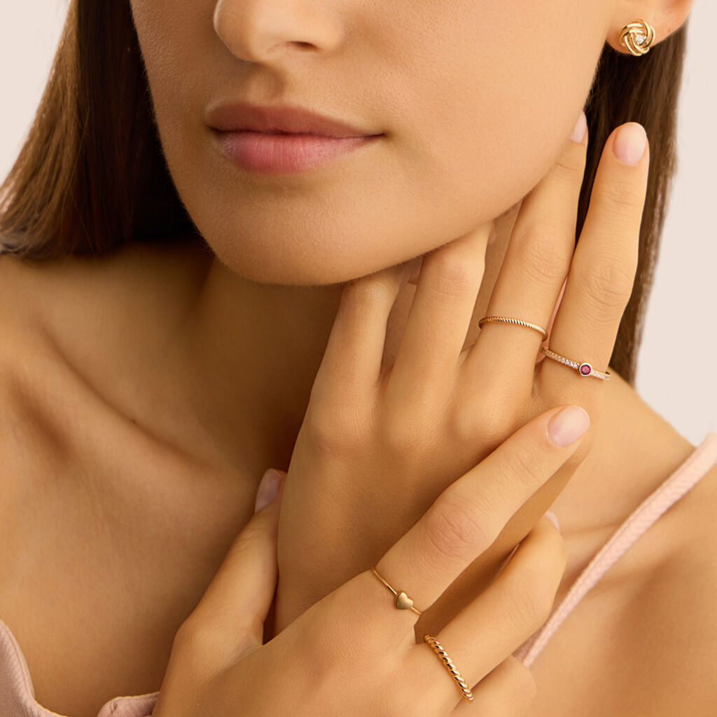 Orecchini Lobo Golden Dream Placcato Oro Giallo Cubic Zirconia