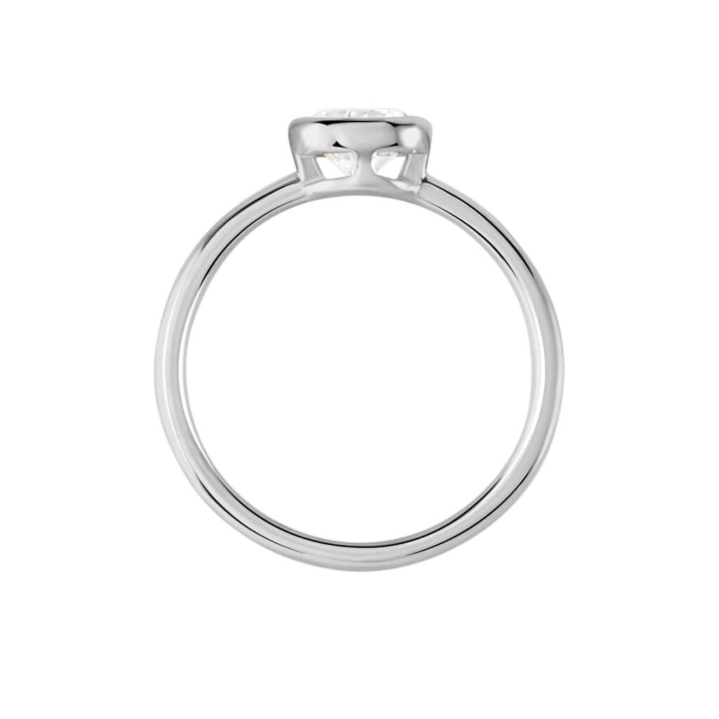 Anello Solitario Silver Elegance Argento Rodiato Cubic Zirconia - Anelli con Pietre Donna | Stroili