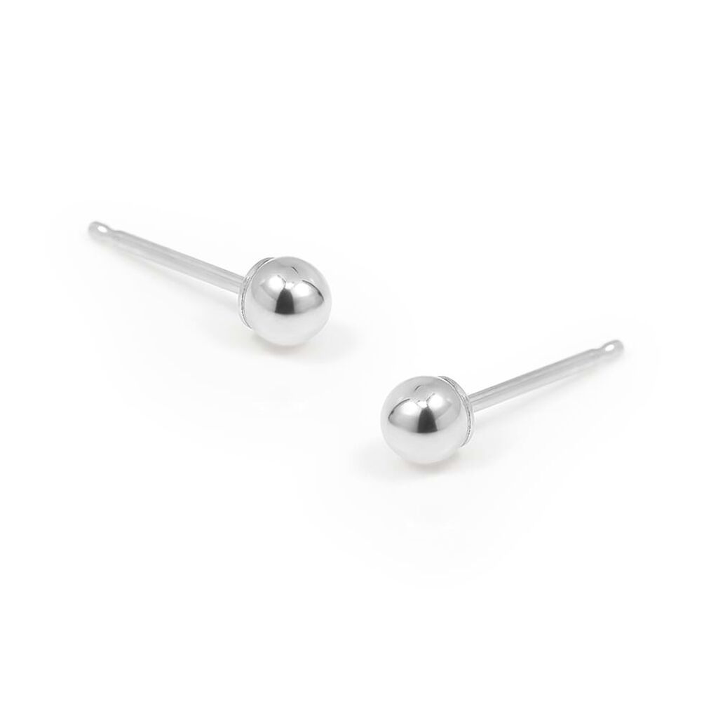 Orecchini Lobo Bon Ton Oro Bianco - Orecchini a Lobo Donna | Stroili