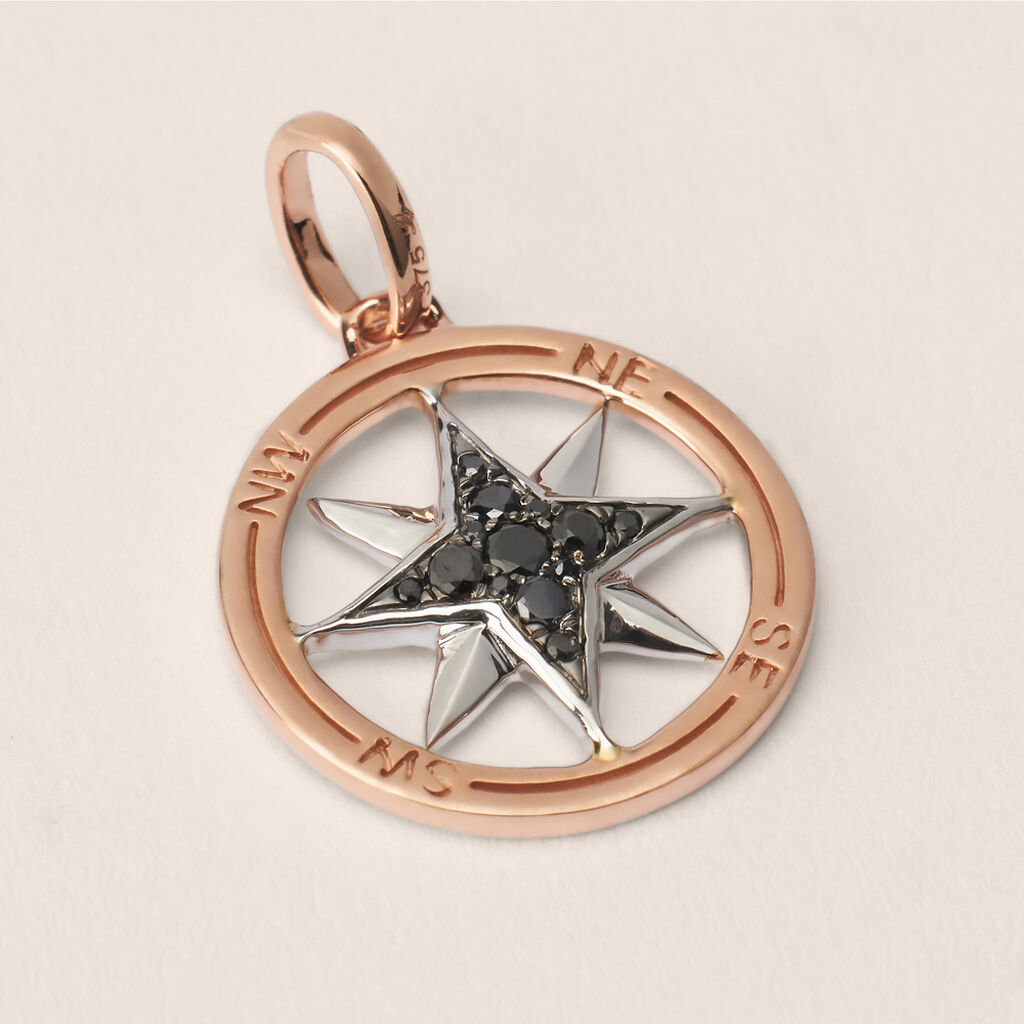 Pendente L'homme Diamant Oro Bicolore Diamante