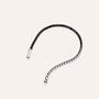Bracciale Tennis Gentleman Argento Nero Cubic Zirconia