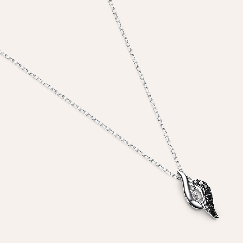 Collana Sophia Oro Bianco Diamante - Collane Donna | Stroili