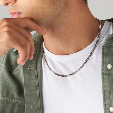 Catena Gentleman Argento Rodiato - Collane Catena Uomo | Stroili