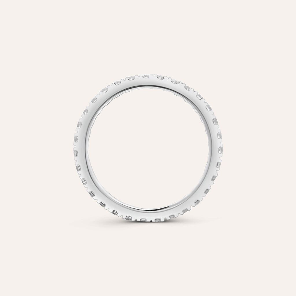 Anello Eternity Diamade Oro Bianco Diamante Lab-Grown - Anelli Eternity Donna | Stroili