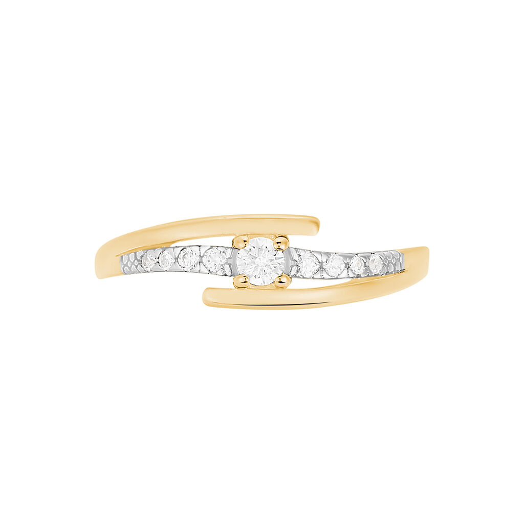 Anello Golden Dream Placcato Oro Giallo Cubic Zirconia - Anelli con Pietre Donna | Stroili