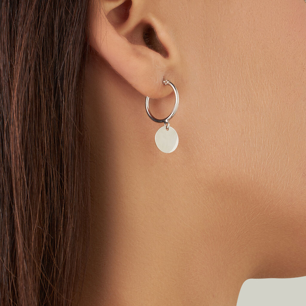 Orecchini A Cerchio Silver Collection Argento Rodiato