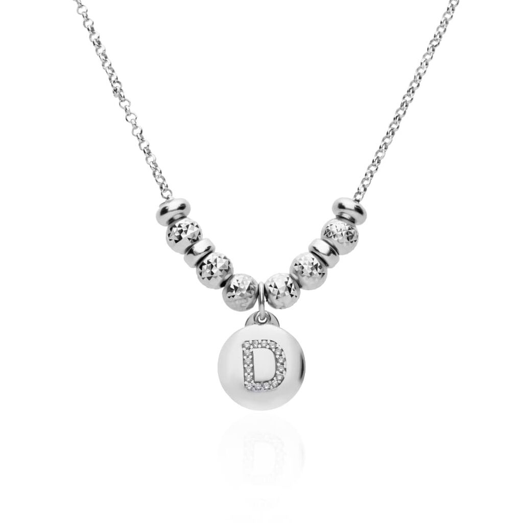 Pendente Love Beats Argento Rodiato Cubic Zirconia