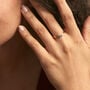 Anello Solitario Charlotte Oro Giallo Zaffiro