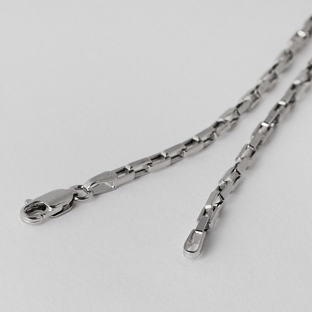 Bracciale Catena L'homme Or Oro Bianco - Bracciali Uomo | Stroili