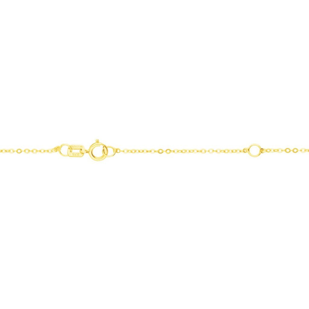 Collana in oro giallo con ciondolo in zirconi a forma di cuore - Collane Donna | Stroili