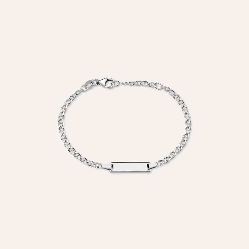 Bracciale Con Targhetta Silver Baby Argento Rodiato - Bracciali con Incisione Bambino | Stroili